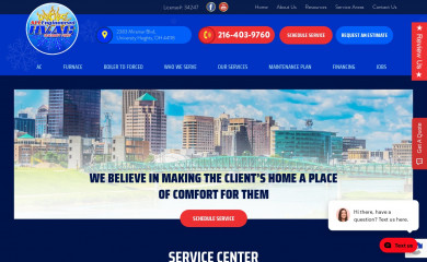allengineeredhvac.com screenshot