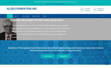 allenfoundation.org screenshot