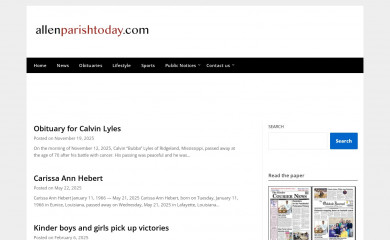 allenparishtoday.com screenshot