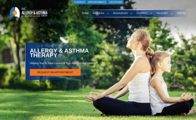allergyinatlanta.com screenshot