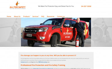 allfiresafety.co.nz screenshot