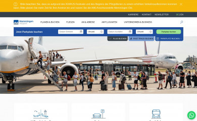 allgaeu-airport.de screenshot
