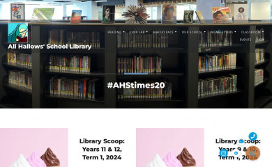 allhallowsschoollibrary.com screenshot