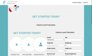 allhealthyportions.com screenshot