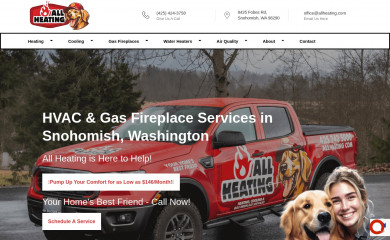 allheatingservices.com screenshot