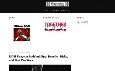 allianceagainstmodernslavery.org screenshot