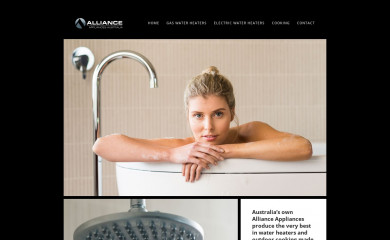 allianceappliances.com.au screenshot