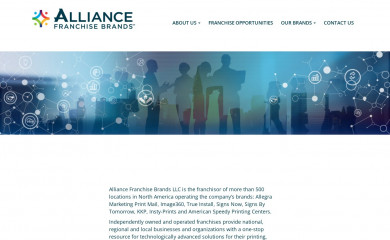 https://alliancefranchisebrands.com screenshot