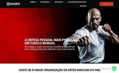 alliancekravmaga.org screenshot