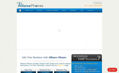 alliancephones.com screenshot