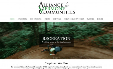 alliancevermont.org screenshot