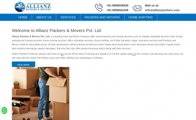 allianzpackers.com screenshot