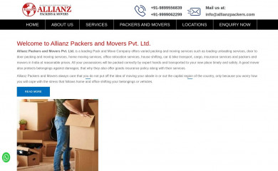 allianzpackers.com screenshot