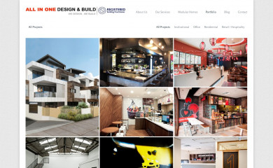 allinonebuilding.com.au screenshot