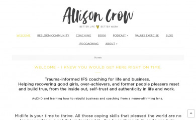allisoncrow.com screenshot