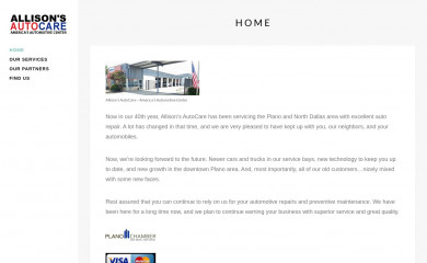 allisons.com screenshot