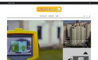 allpodcasts.com screenshot