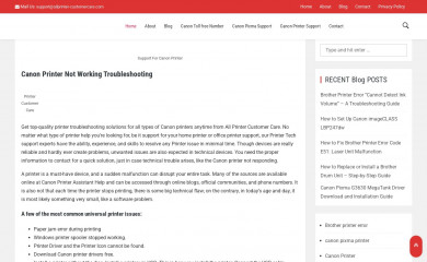 allprinters-customercare.com screenshot