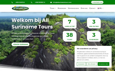 allsurinametours.com screenshot