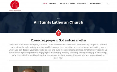 allsaintsarlington.org screenshot