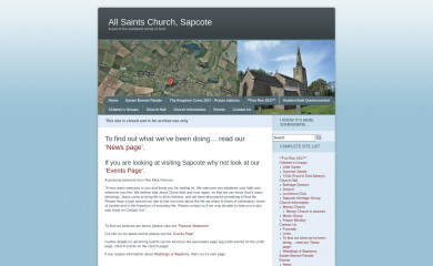 allsaintschurchsapcote.co.uk screenshot