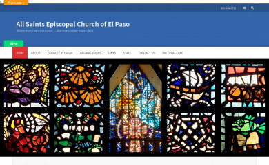 allsaintsepiscopalep.org screenshot