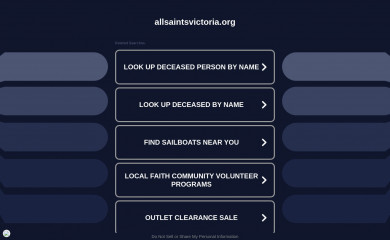 allsaintsvictoria.org screenshot