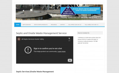 allsepticservices.com.au screenshot