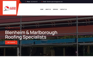allweatherroofingnz.com screenshot