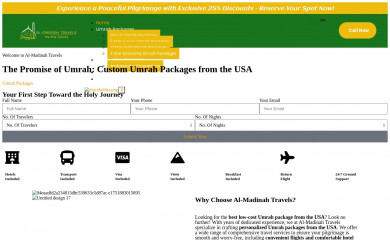 almadinahtravels.com screenshot