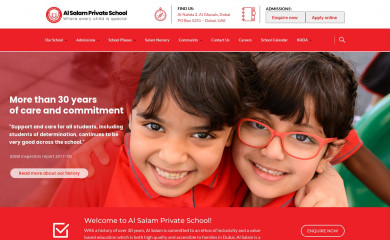 alsalamschool.ae screenshot