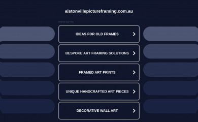 alstonvillepictureframing.com.au screenshot
