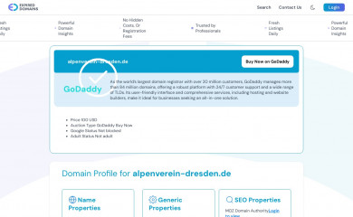 alpenverein-dresden.de screenshot