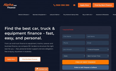 alpha390.com.au screenshot