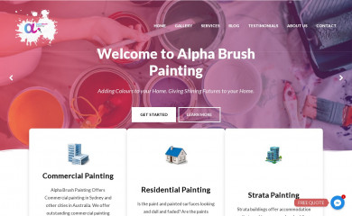 alphabrush.com.au screenshot