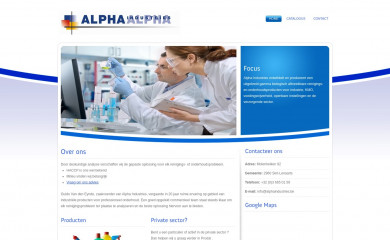 alphaindustries.be screenshot