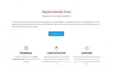 alpharender.com screenshot