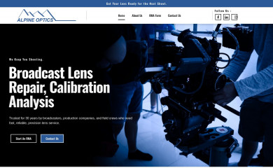 alpine-optics.com screenshot