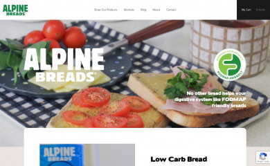 alpinebreads.com.au screenshot