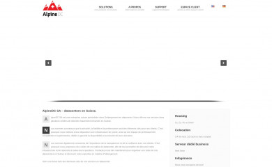 alpinedc.ch screenshot