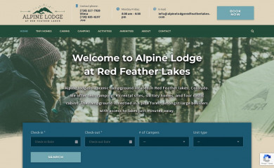alpinelodgeredfeatherlakes.com screenshot