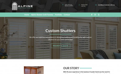 alpineshuttercraft.com screenshot