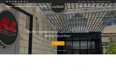 alquds.edu screenshot