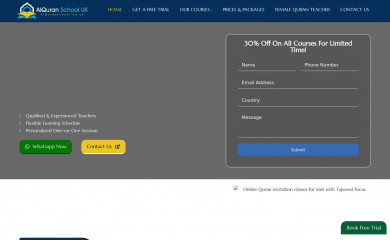 alquranschool.co.uk screenshot
