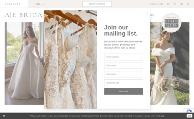 alwayselegantbridal.net screenshot