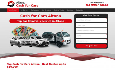 altonacashforcars.com.au screenshot