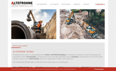 altefrohne-tiefbau.de screenshot