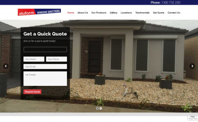 aluform.com.au screenshot