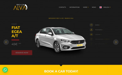 alvarentacar.com screenshot