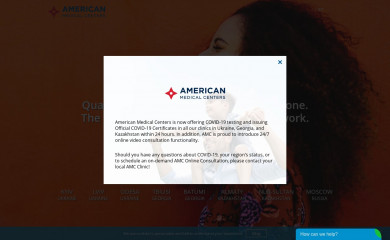 amcenters.com screenshot